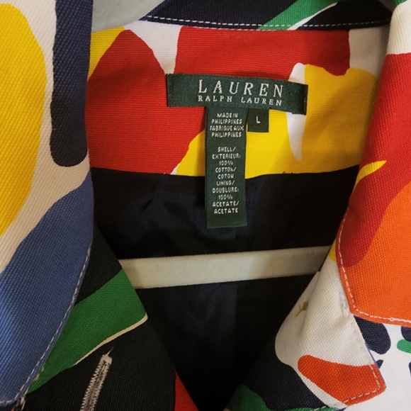 Abstract Floral Print blazer jacket - Picture 7 of 13